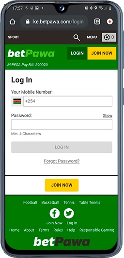Betpawa Kenya login